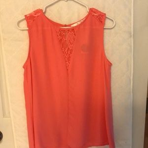 Fit2Fun lace insert blouse NWT
